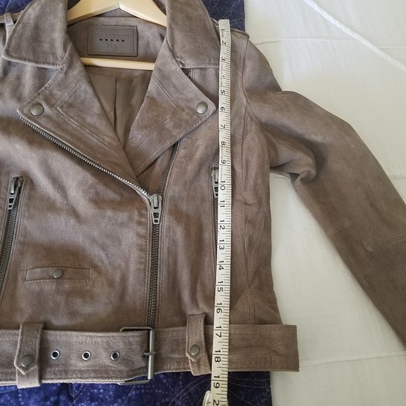 EUC Blank NYC suede jacket, Small, french taupe - Picture 7 of 8